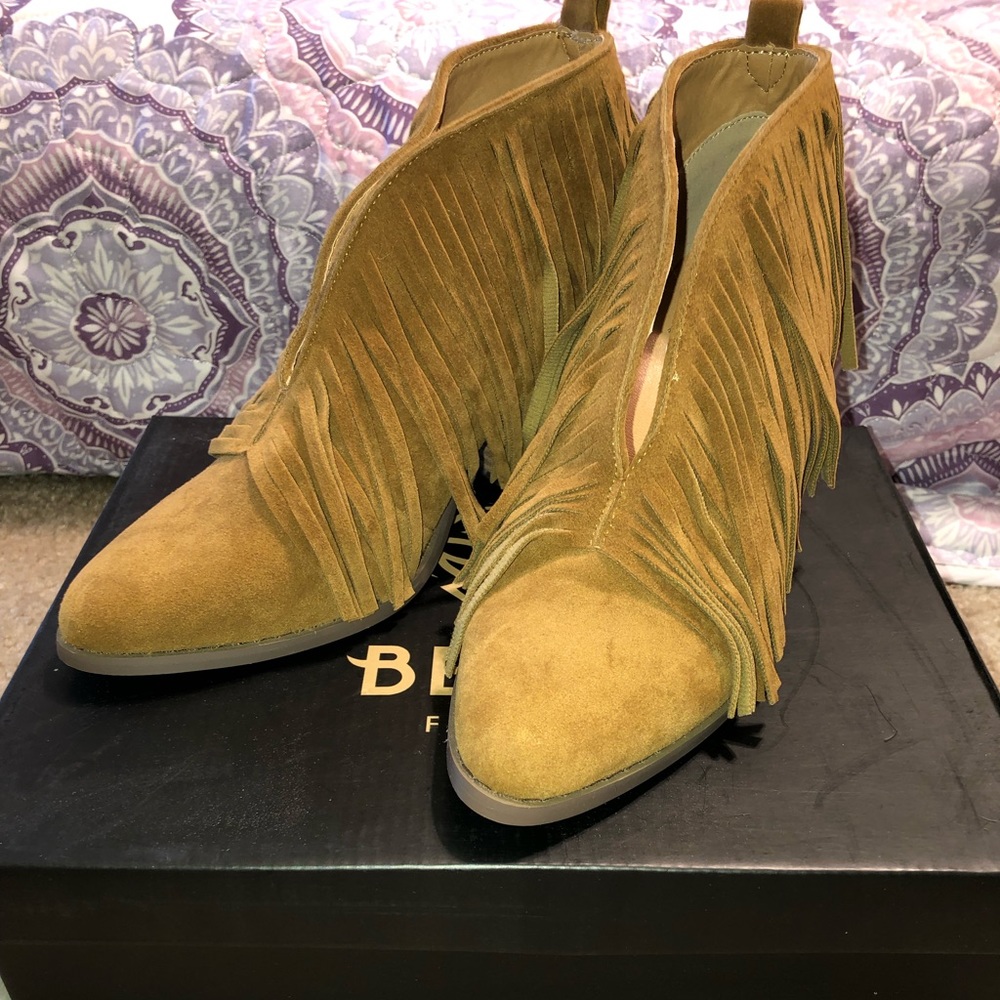 Fringe booties